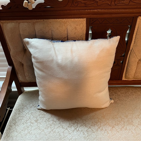 Blue and cream Stafford style dog pillow - Picture 2 of 2